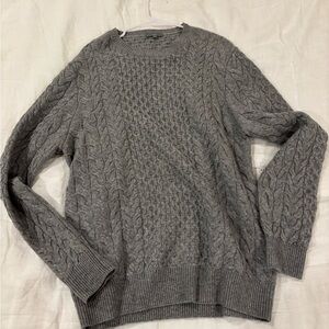NWOT Kiel James Patrick Men's Gray Cable Knit Sweater